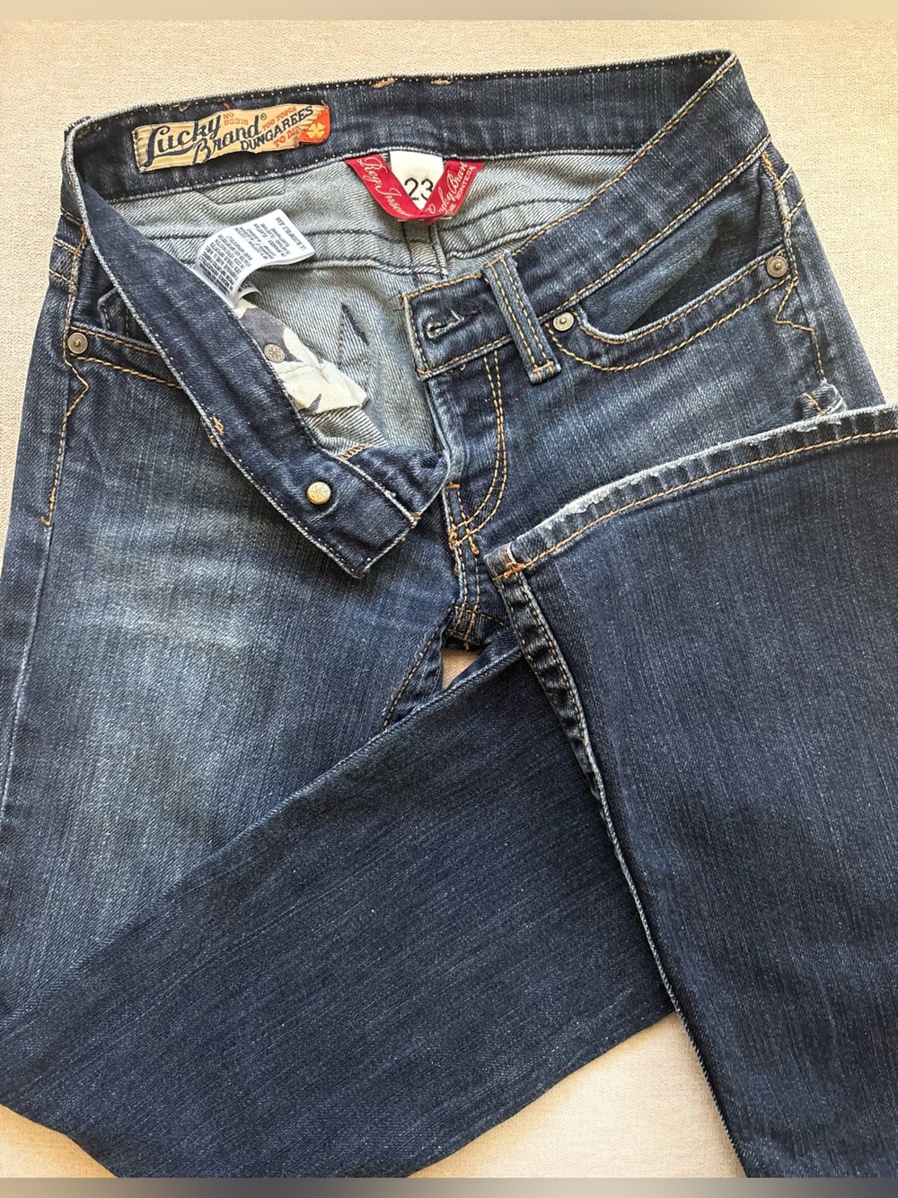 Vintage Y2K Lucky Brand Lil Bloomfield Jeans Ultra Low Rise Flare Bootcut